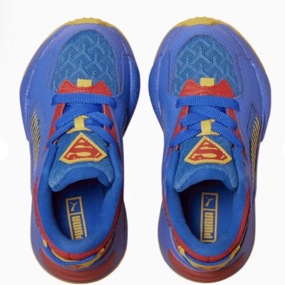 Puma Kids Blue and Red Hero Sneakers 1.5C